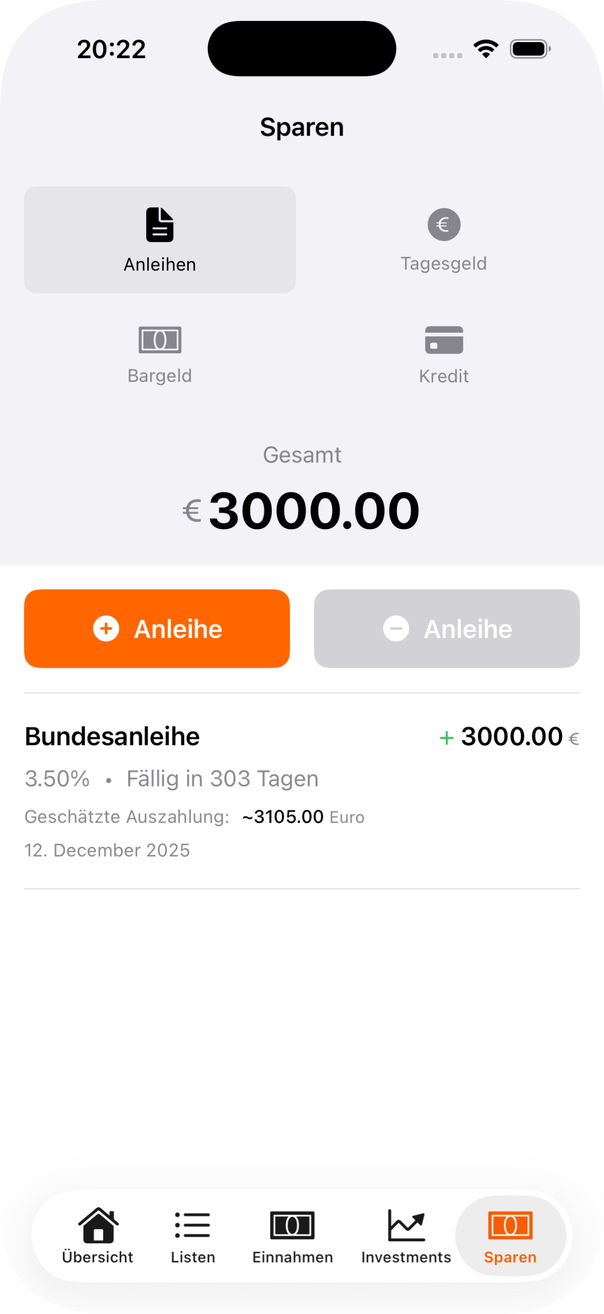 Captura de pantalla del simulador - iPhone 17 Pro - 11/02/2026 a las 20:22:07